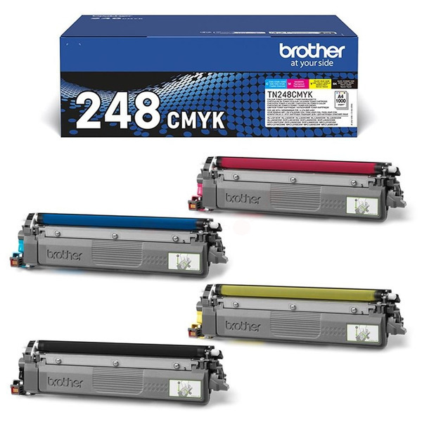 Original Brother Toner TN-248VAL / TN-248CMYK cyan für TN-248CMYK
